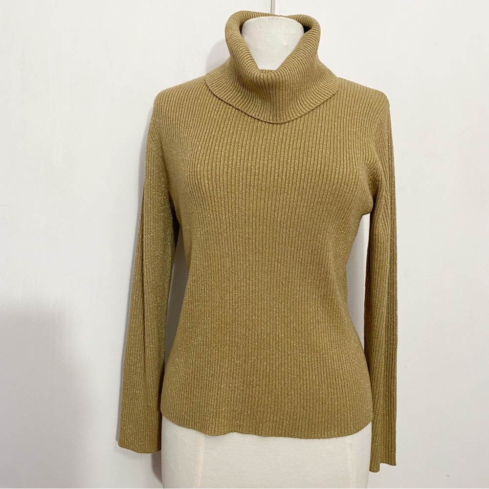 OUTFIT JPR EUC ribbed turtleneck with metallic threads for sparkle very soft L